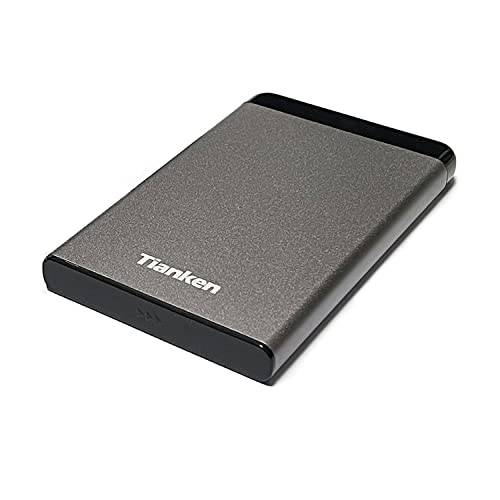Tianken 320GB 울트라 슬림 휴대용 외장 하드디스크 HDD USB 3.0 PC, Mac, 노트북, PS4, 엑스박스 원 - 그레이