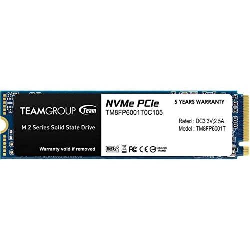 팀그룹 NVMe PCIe M.2 2280 SSD SSD (1TB, Gen3x4 Read 1, 800MB/ S)