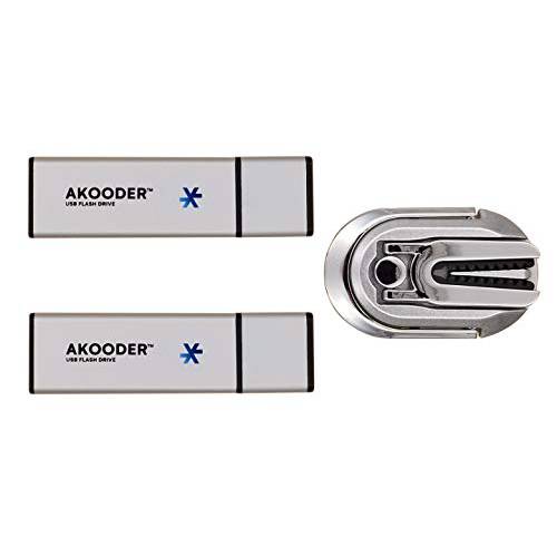 64GB USB 2.0 플래시드라이브 (2 팩 64GB x 2 = 128GB+  핑거 링 킥스탠드) 메모리 스틱 썸 드라이브 Zip 드라이브 점프 드라이브