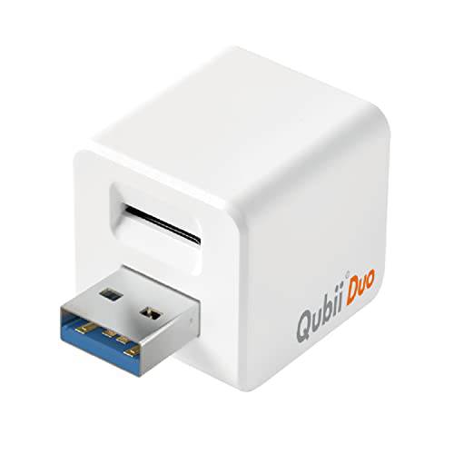 Qubii Duo USB-A 오토 백업 포토 플래시드라이브 포토 스틱 아이폰 12/ 12 프로/ 13/ 13 프로  아이패드&  안드로이드 Type-C 폰, 포토 스토리지 PC/ 맥북/ 노트북 백업 스토리지 외장 하드디스크