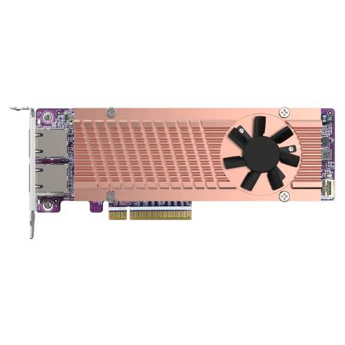 QNAP QM2-2P410G2T 2 x PCIe Gen4 NVMe SSD& 2 x 10GbE (10G/ 5G/ 2.5G/ 1G/ 100M) 포트 확장 카드 to 높이다 퍼포먼스