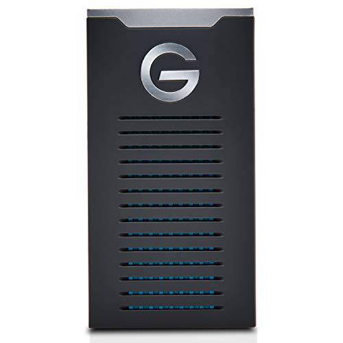 G-Technology 1TB G-DRIVE 휴대용 SSD 듀러블 휴대용 외장 스토리지 - USB-C (USB 3.1), Up to 560 MB/ s - 0G06053-1, 블랙