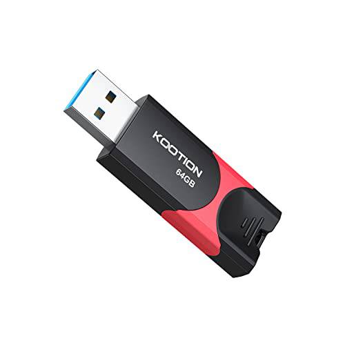 KOOTION 64 GB USB 3.0 플래시드라이브 썸 드라이브 개폐식 64G Zip 드라이브 울트라 고속 USB 스틱 점프 드라이브 러그드 메모리 스틱 LED 인디케이터 데이터 스토리지 and 전송