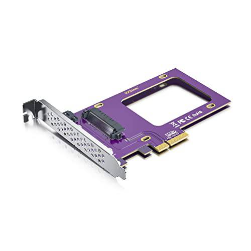 PCIe 3.0 to U.2 SFF-8639 어댑터, X4,  2.5’’ U.2 NVMe SSD or 2.5 SATA SSD