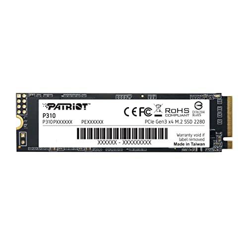 패트리어트 P310 960GB 내장 SSD - nVME PCIe M.2 Gen3 x 4 - Low-Power 소비 SSD - P310P960GM28