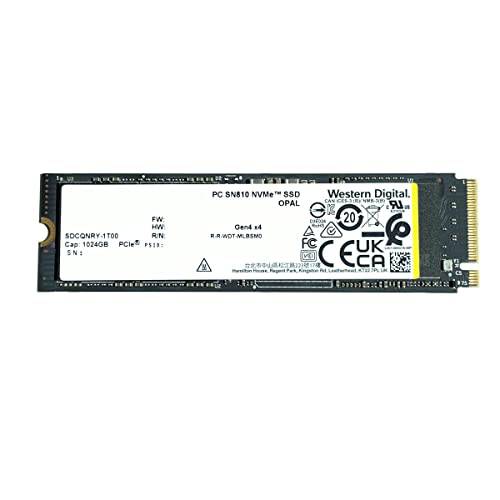 Western 디지털 SSD 1TB PC SN810 SDCQNRY 1T00 PCIe 4.0 NVMe Opal SED 암호화 M.2 2280 SSD PS5 Dell HP 레노버 노트북 데스크탑 울트라북