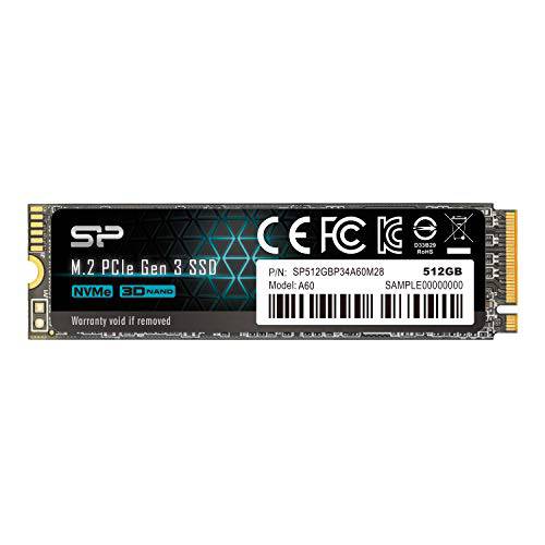 실리콘 파워 2TB NVMe M.2 PCIe Gen3x4 2280 TLC SSD SSD (SP002TBP34A60M28)