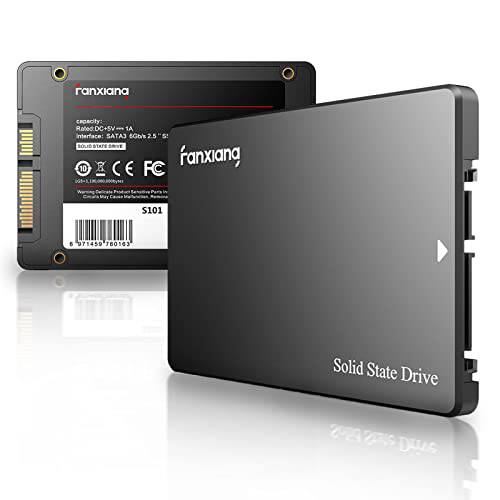 Fanxiang S101 256GB SSD SATA III 6Gb/ s 2.5 내장 SSD, Read 스피드 up to 550MB/ Sec, 호환가능한 노트북 and PC Desktops(Black)