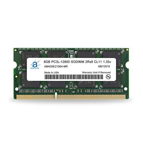 Adamanta 8GB (1x8GB) 호환가능한 Dell Latitude E6530, E6430, E6430s, 6430u, E6330, E6230, E5530, E5430, 3330 DDR3L 1600Mhz PC3L-12800 SODIMM 2Rx8 CL11 1.35v 노트북 노트북 메모리 램 업그레이드