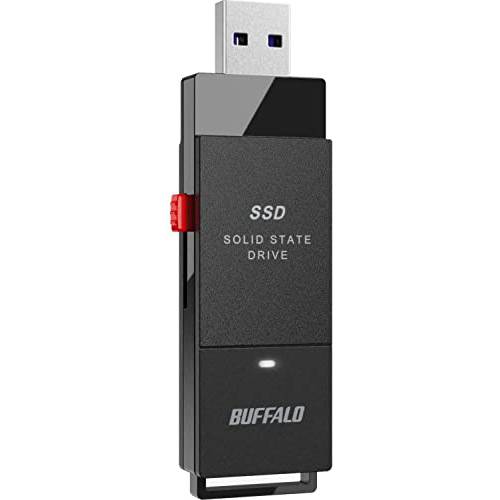 BUFFALO 외장 SSD 1TB - up to 600MB/ s - USB-C - USB-A - USB 3.2 세대 2 (호환가능한 PS4/ PS5/ 윈도우/ Mac) - 외장 SSD 스틱 - SSD-PUT1.0U3B