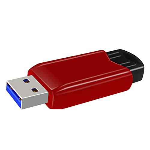 AreTop 64GB USB 3.0 플래시드라이브 64 GB 개폐식 썸 드라이브 고속 메모리 스틱 데이터 스토리지 Pendrive(64GB USB3.0 레드)