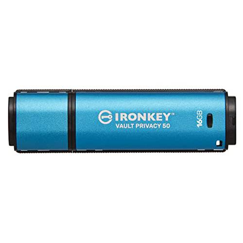 Kingston IronKey Vault 프라이버시 50 16GB Encrypted USB | FIPS 197 | AES-256bit | Bad USB 공격 프로텍트 | Multi-Password 옵션 | IKVP50/ 16GB