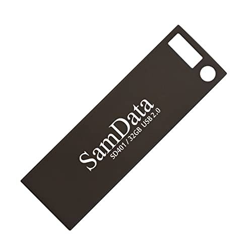 SamData 32GB USB 플래시 드라이브 썸 드라이브 메모리 스틱 USB 스틱 점프 드라이브 32GB USB 드라이브 펜 드라이브 Zip 드라이브 방수 메탈 미니 디자인 PC 노트북 스토리지 and 백업, 블랙