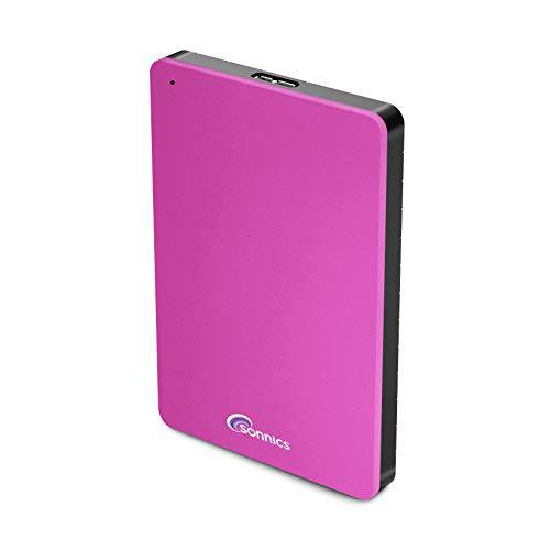 Sonnics 500GB 핑크 외장 포켓 하드디스크 USB 3.0 호환가능한 윈도우 PC, Mac, 엑스박스 원 and PS4
