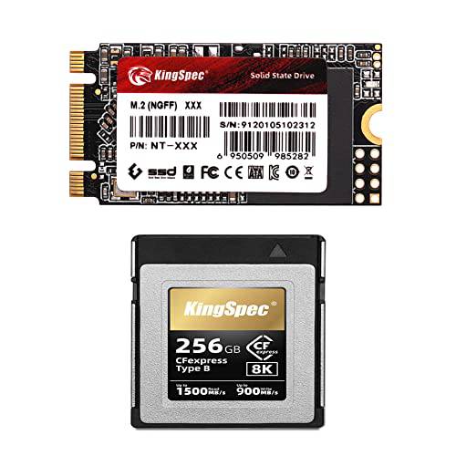KingSpec 128GB M.2 SATA SSD+ 256GB CFexpress 카드 타입 B