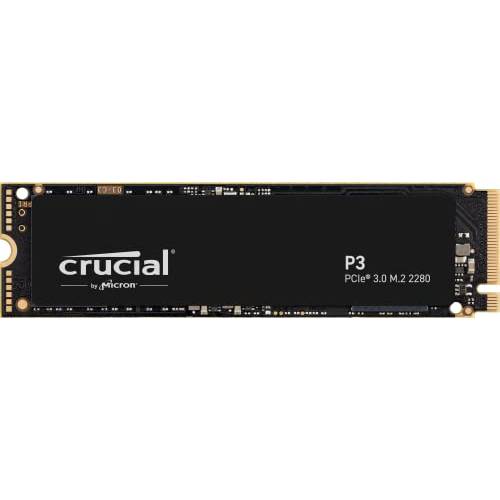 Crucial P3 500GB PCIe 3.0 3D 낸드 NVMe M.2 SSD, up to 3500MB/ s - CT500P3SSD8