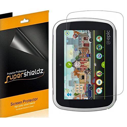 (3 팩) Supershieldz Anti 기포 클리어 화면보호필름, 액정보호필름 for Leapfrog Epic 7 inch 태블릿, 태블릿PC, 하이 해상도 클리어 쉴드 (애완동물)