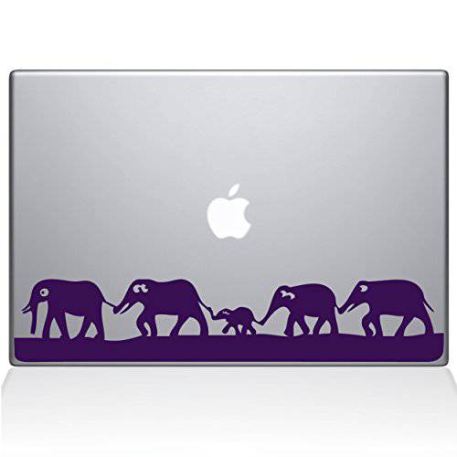 The Decal Guru Elephant March 맥북 데칼,스티커 Vinyl 스티커 - 11 맥북 에어 - Lavender (0152-MAC-11A-LAV)