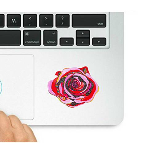 핑크&  레드 로즈 Colorful 데칼,스티커 호환가능한 with 모든 애플 맥북 프로 에어 and 레티나 트랙패드