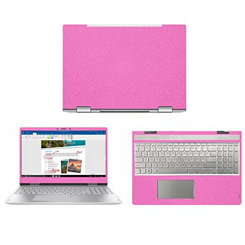 Sparkling 핑크 파이버 스킨 데칼,스티커 랩 스킨 케이스 for HP ENVY 15M 15M-BQ021DX BP011DX BP012DX BP112DX BP111DX 15.6 노트북