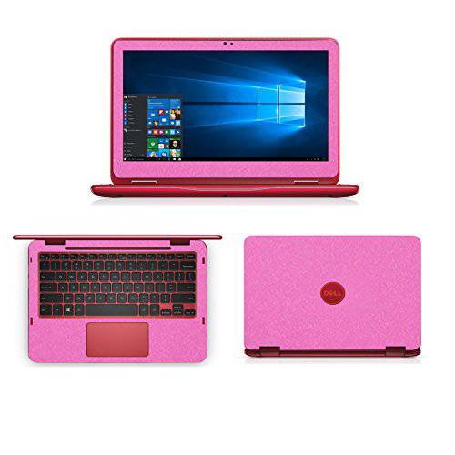 Sparkling 핑크 파이버 스킨 데칼,스티커 랩 스킨 케이스 for 델 inspiron 11 3000 series 3168 3169 11.6 2 in 1 노트북