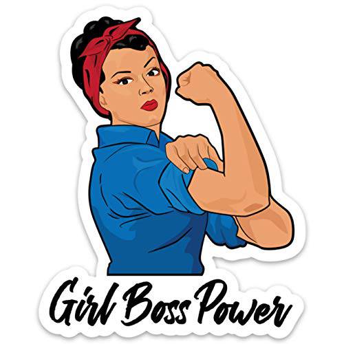 Rosie The Riveter 스티커 데칼,스티커 Girl 보스 파워 GirlBoss 4 방수 for 노트북, Waterbottle