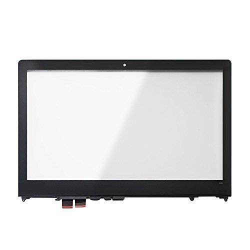 LCDOLED  교체용 15.6 인치 터치 스크린 디지타이저 글래스 Panel with 베젤 for 레노버 Flex 4-15 4-1570 4-1580 80SB 80VE (터치 디지타이저+  베젤)