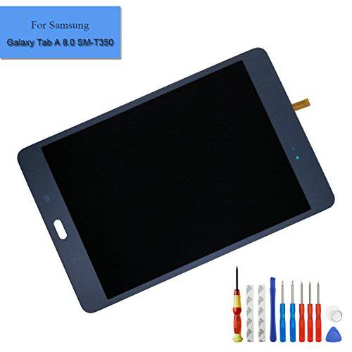 E-yiiviil 교체용 LCD 호환가능한 with 삼성 갤럭시 Tab A 8.0 SM-T350 T355 디스플레이 조립품 터치 스크린 ( 블랙)+  툴