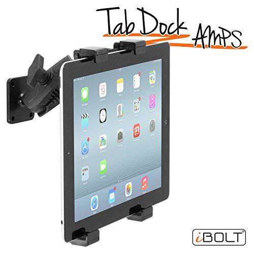 iBOLT TabDock Amps - 내구성, 튼튼 드릴 바닥 마운트 for 모든 7 - 10 태블릿 (아이패드, 삼성 Tab) for 자동차, 책상, Countertops: Great for Commercial 차량, 트럭, 가정용,홈, Schools, and 기업