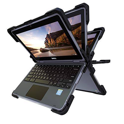 UZBL  하드 쉘 케이스 for 델 Chromebook 5190 11.6 inch 2-in-1 노트북,  내구성, 튼튼 2-Piece Full-Body 러그드 Protective 클리어 커버 with 한층더강화된 모서리 드롭 프로텍트