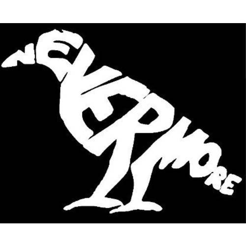 Keen Nevermore The Raven Edgar Allan Poe Vinyl 데칼,스티커 Sticker|Cars 트럭 밴 벽 Laptops|White|5.5 in|KCD551