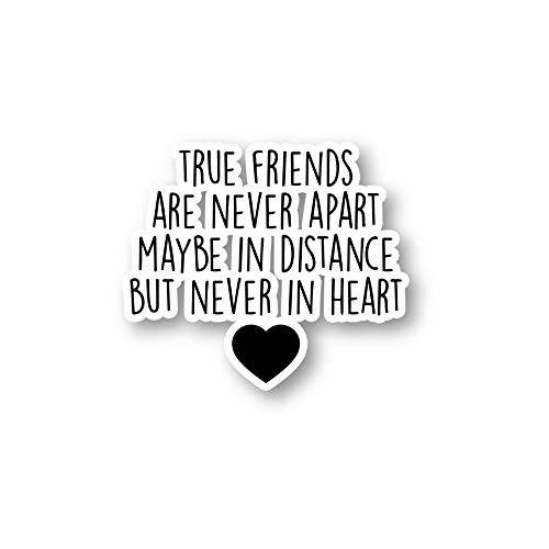 True Friends are Never Apart 스티커 아름다운 문구,인용구 스티커 - 노트북 스티커 - 1.5 Vinyl 데칼, 스티커 - 노트북, 폰, 태블릿, 태블릿PC Vinyl 데칼, 스티커 스티커 S1091