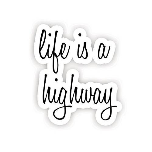 Life is A 고속도로 - 아름다운 벽면스티커,레터링,문구스티커 스티커 - 2.5 Vinyl 데칼, 스티커 - 노트북, 장식,데코, 윈도우 Vinyl 데칼, 스티커 스티커