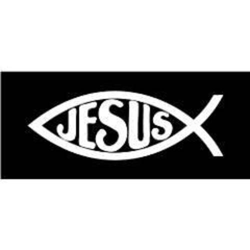 Chase Grace Studio Jesus 피쉬 (2 팩) 종교적인 Symbol Christian God Vinyl 데칼,스티커 Sticker|White|Cars 트럭 SUV 노트북 벽면 Art|5.5 X 2|CGS179