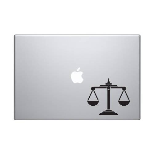 Applicable Pun  저울 of Justice - Law 밸런스 지지,보호 and Opposition - 5 블랙 Vinyl 데칼,스티커 스티커 차량용 맥북 노트북