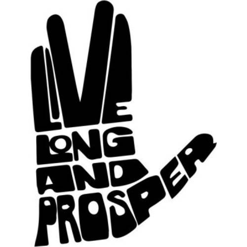 Live 롱 and Prosper Vinyl 데칼,스티커 스티커 | 자동차 트럭 밴 벽 노트북 Cups | 블랙 | 5.5 인치 | KCD 977