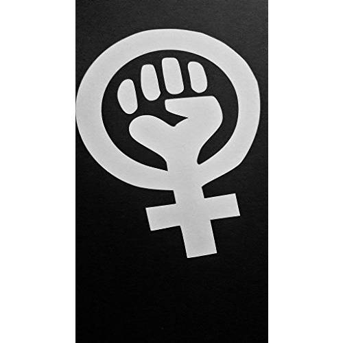 Chase Grace Studio Feminism Symbol Feminist Woman Rignts Vinyl 데칼,스티커 Sticker|White|Cars 트럭 밴 SUV 노트북 벽면 Art|5.5 X 4.5|CGS628