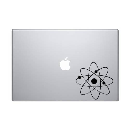 Science Icon 1 - Atom Proton Electron Nucleus Molecule Lab - 5 블랙 Vinyl 데칼,스티커 스티커 차량용 맥북 노트북