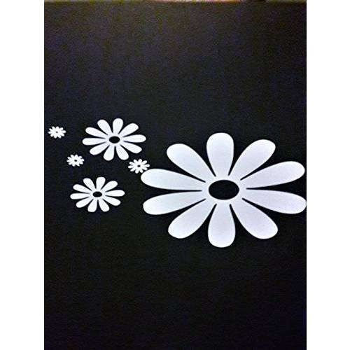 Chase Grace Studio  데이지 Flower Hippie 프리 스피릿 Vinyl 데칼,스티커 Sticker|White|Cars 트럭 밴 SUV 노트북 벽면 Art|7.5 X 4|CGS786