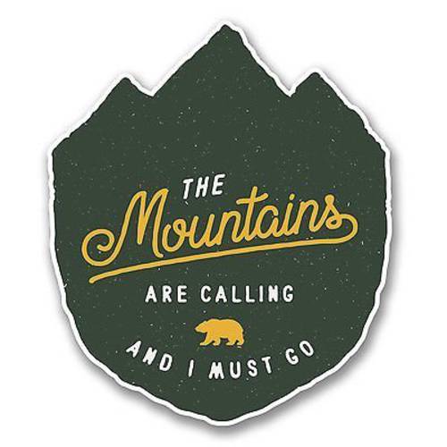 The Mountains are 통화 Vinyl 데칼,도안 스티커 (2 Pack)|Cars 트럭 밴 벽 Laptops|Printed Color|2-4 in Decals|KCD562