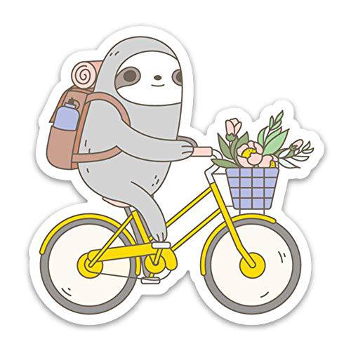 Biking Sloth Vinyl 스티커