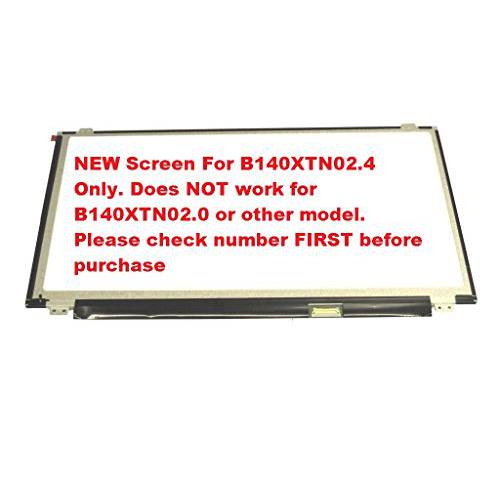 AUO B140XTN02.4 새로운 교체용 14.0 LED LCD 스크린 WXGA HD 노트북 글로시 디스플레이 30 핀 eDP 울트라 슬림
