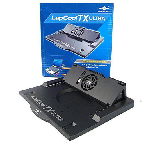 Vantec LapCool TX LPC-460TX 조절가능 노트북 스탠드 with Built-in 팬 (블랙)