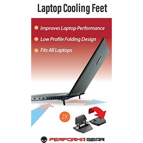 노트북 쿨링 Feet, Improves 노트북 쿨링 퍼포먼스. Works with 모든 노트북, 휴대용 workstations, 게이밍. Alienware, 델, 애플, HP, 레노버, MSI, 면도, Asustec, Acer.