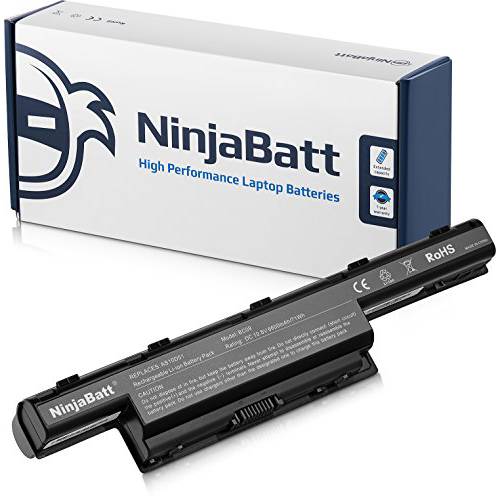 NinjaBatt 9 Cell 노트북 배터리 for Acer AS10D31 AS10D51 AS10D81 AS10D75 AS10D41 AS10D61 AS10D56 AS10D73 AS10D71 AS10D3E Aspire 5742 5750 5250 5560 5755 [9 세포/ 6600mAh/ 71Wh]