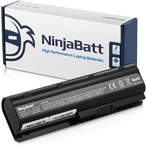 NinjaBatt  노트북 배터리 for HP 593553-001 593554-001 636631-001 593550-001 593562-001 584037-001 HSTNN-LB0W MU09 G62 HSTNN-UB0W 하이 퍼포먼스 [6 세포/ 4400mAh/ 48wh]