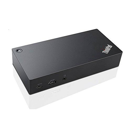 Lenovo  씽크패드 USB-C UltraDock With 90W 2 Prong AC 어댑터 (40A90090US, USA 리테일 포장)