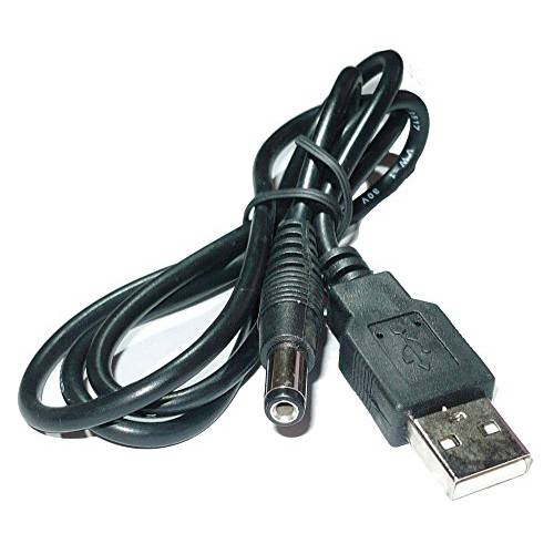 Super Power Supply USB to 5.5x2.1mm (5.5mm x 2.1mm) AC 어댑터 Barrel Plug 5V 케이블 for 충전 or 전원공급 디바이스 from a USB Port: Great for Buffalo, Dlink, TP-Link 무선 라우터
