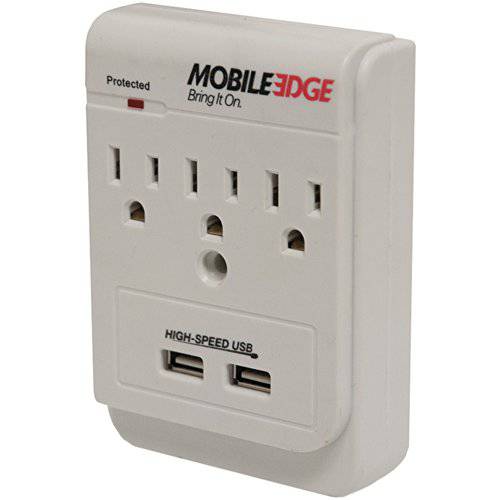 Mobile Edge  듀얼 파워 DX (3 AC and 2 USB 벽면 Outlet)