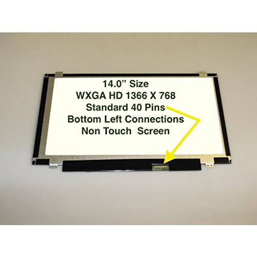 QUY LCD 스크린 LP140WH2-TL SA 14 inch LED 1366x768 WXGA HD for 델 Latitude E5440 E6440 E6430U Inspiron